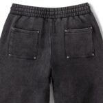 WIDE LEG SWEATPANT - WASHED BLACK