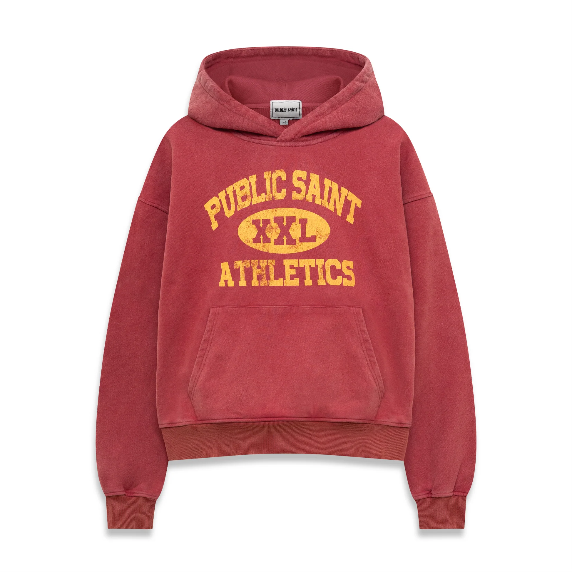 (PRE-ORDER) ATHLETICS HOODIE - RED PUBLIC SAINT ATHLETICS HOODIE - RED
