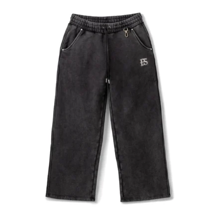 PUBLIC SAINT WIDE LEG SWEATPANT - WASHED BLACK