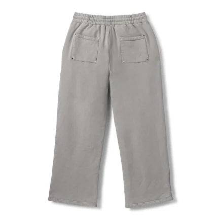 WIDE LEG SWEATPANT - CEMENT GREY