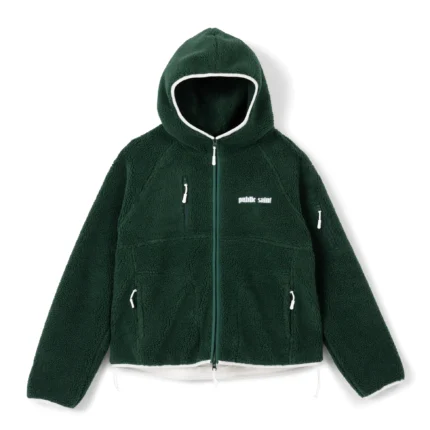 PUBLIC SAINT SHERPA FLEECE JACKET - GREEN