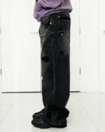 DISTRESSED DENIM - WASHED BLACK