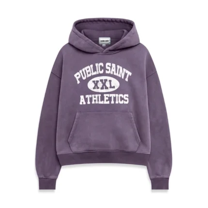 PUBLIC SAINT ATHLETICS HOODIE - PURPLE