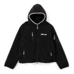 PUBLIC SAINT SHERPA FLEECE JACKET - BLACK