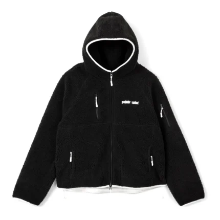 PUBLIC SAINT SHERPA FLEECE JACKET - BLACK