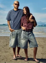 Public Saint Utility Denim Shorts - Image 4