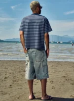 Public Saint Navy Striped Tee - Image 3