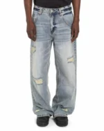 Public Saint Distressed Denim - Light Wash - Image 3