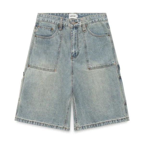 Public Saint Utility Denim Shorts